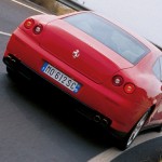 Ferrari 612 Scaglietti F1 rojo trasera
