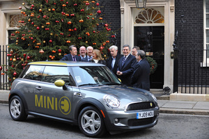 MINI E en Downing Street