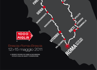 La Mille Miglia 2011 itinerario 2011 197x300 La Mille Miglia 2011