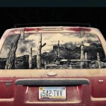 Scott Wade, arte en los coches sucios Scott Wade desierto 150x150 Scott Wade, arte en los coches sucios