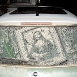 Scott Wade, arte en los coches sucios Scott Wade mona lisa 150x150 Scott Wade, arte en los coches sucios