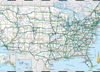 highways map of USA 650x391 Los récords de las carreteras
