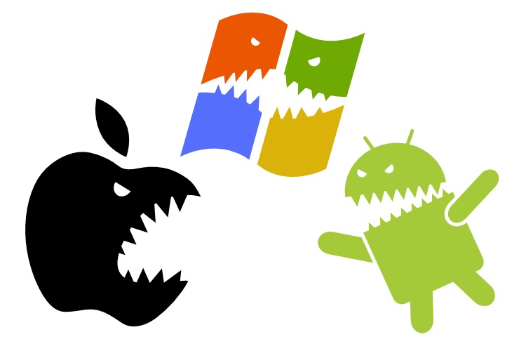 Apple y Microsoft terminan su guerra contra Android