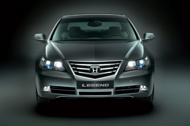 Honda Legend 2007 negro vista frontal