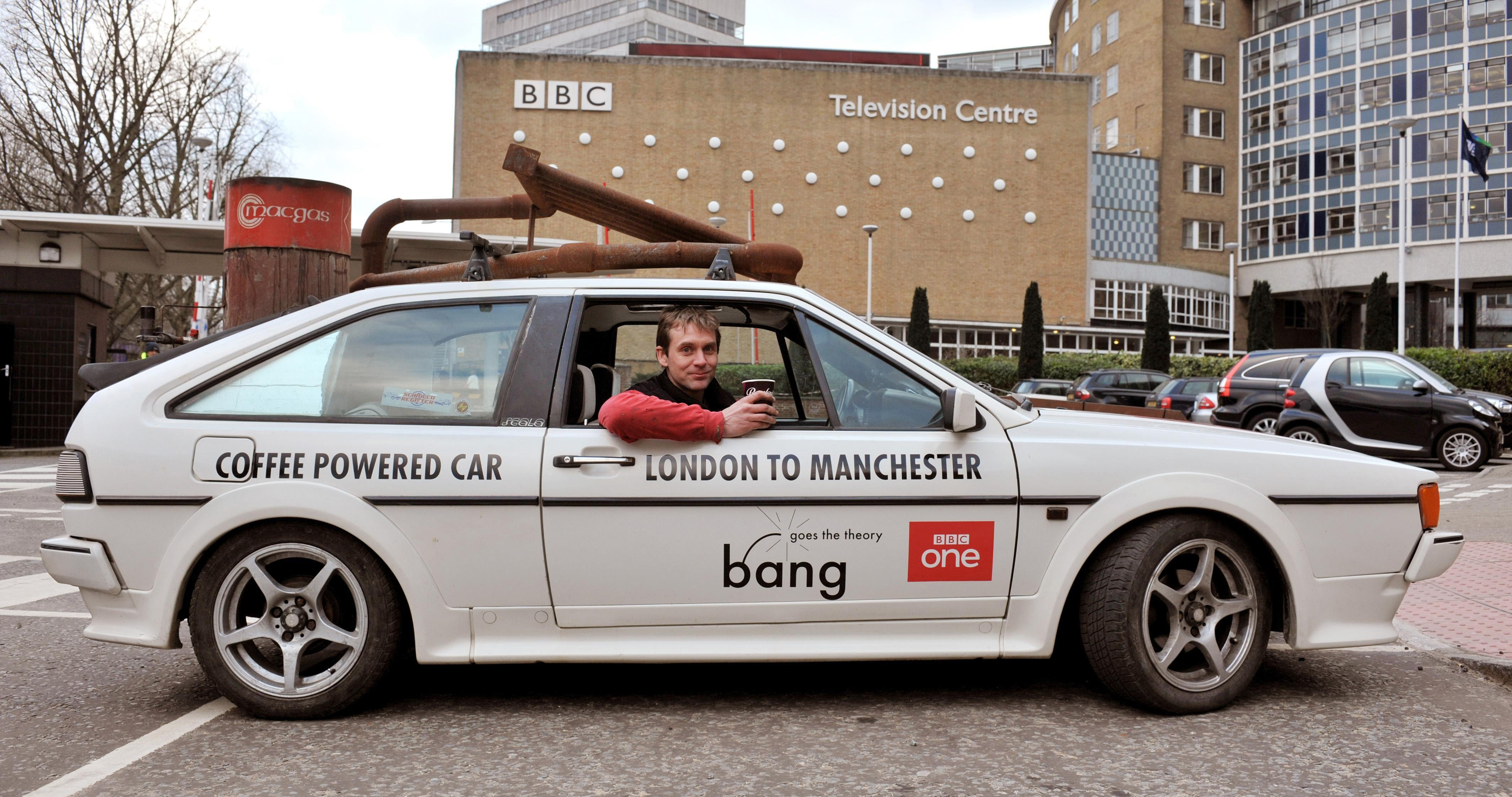 Coffee powered car