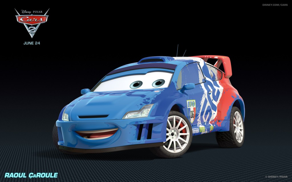 Los coches de los personajes de Cars 2