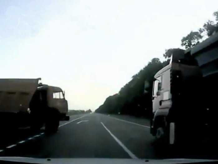 Accidentes en Rusia hay gente con mucha suerte