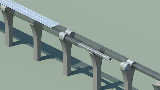 Hyperloop Musk estructura