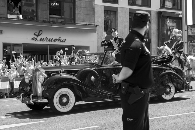 Rolls Royce descapotable coronación Felipe VI