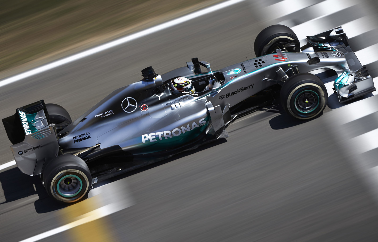 Mercedes AMG Lewis Hamilton 2014 F1 Spain GP