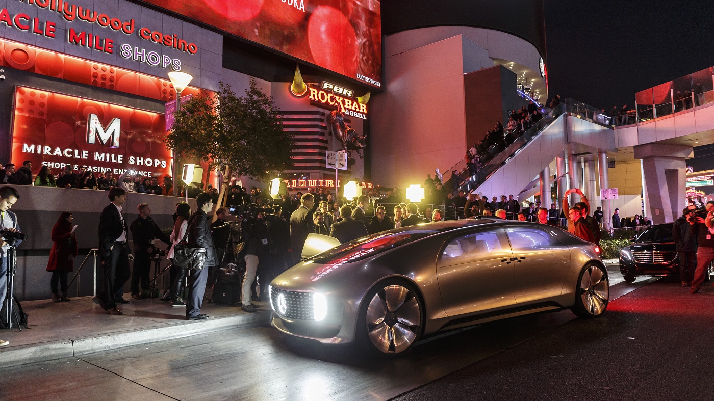 World premiere of the Mercedes-Benz F 015 Luxury in Motion at the CES, Las Vegas 2015Weltpremiere des Mercedes-Benz F 015 Luxury in Motion auf der CES, Las Vegas 2015