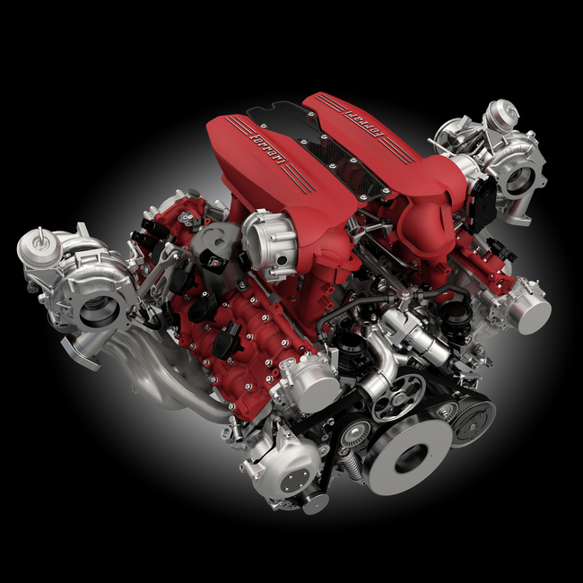 Ferrari 488 GTB 2015 motor