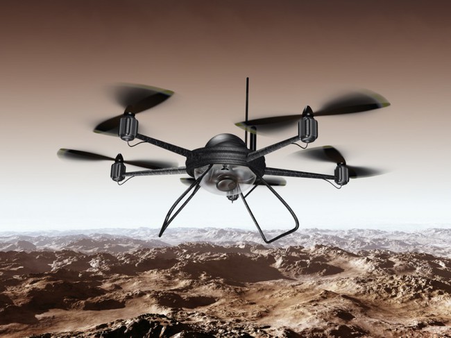 trafico materiales con drones