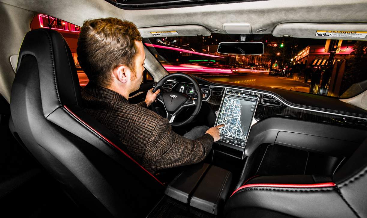 Tesla model S interior