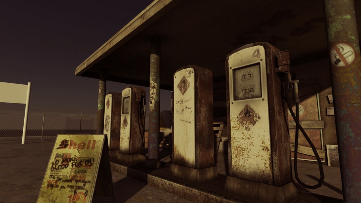gasolinera abandonada