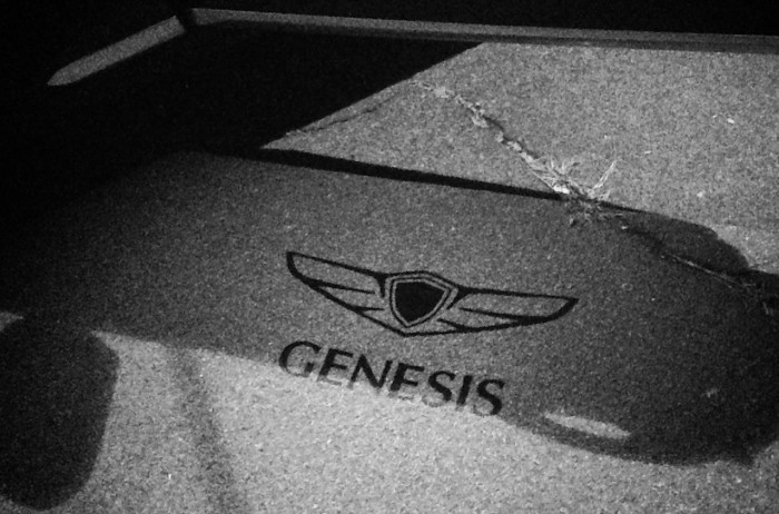 Hyundai Genesis logo luz
