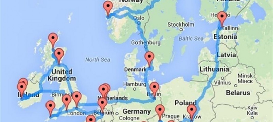 escarcha sitio vídeo Mapa imprescindible para tu ruta en coche por Europa