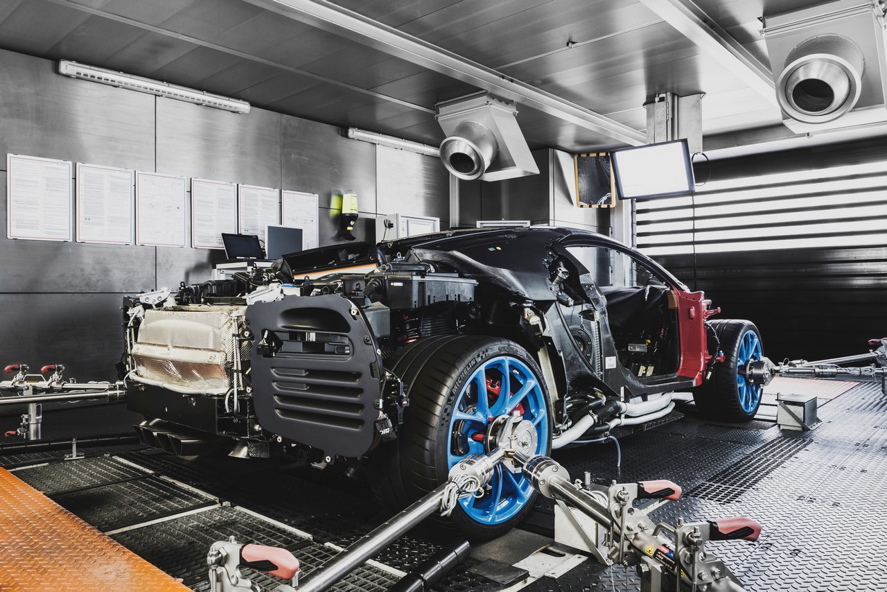 Bugatti Chiron producción