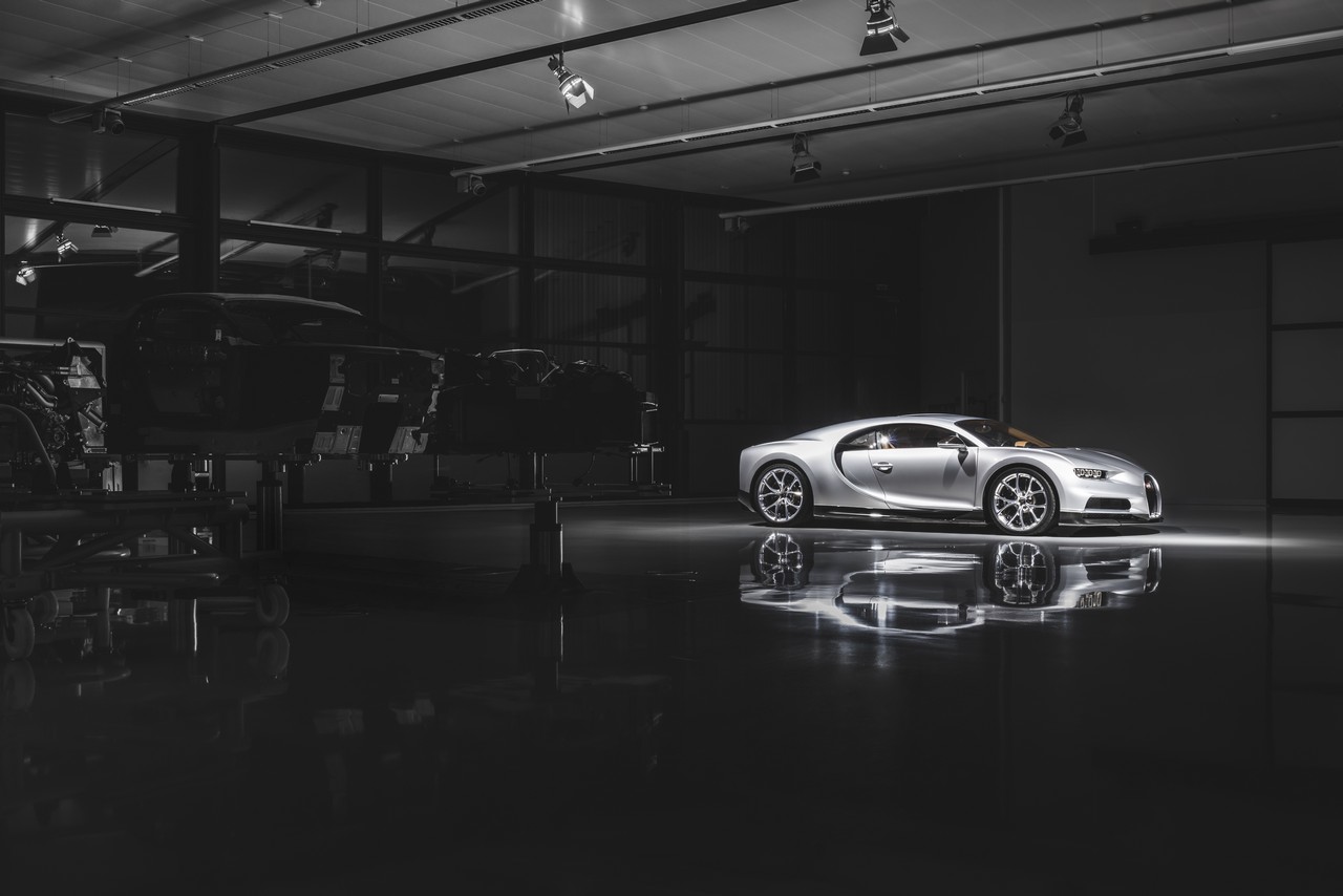 Bugatti Chiron producción