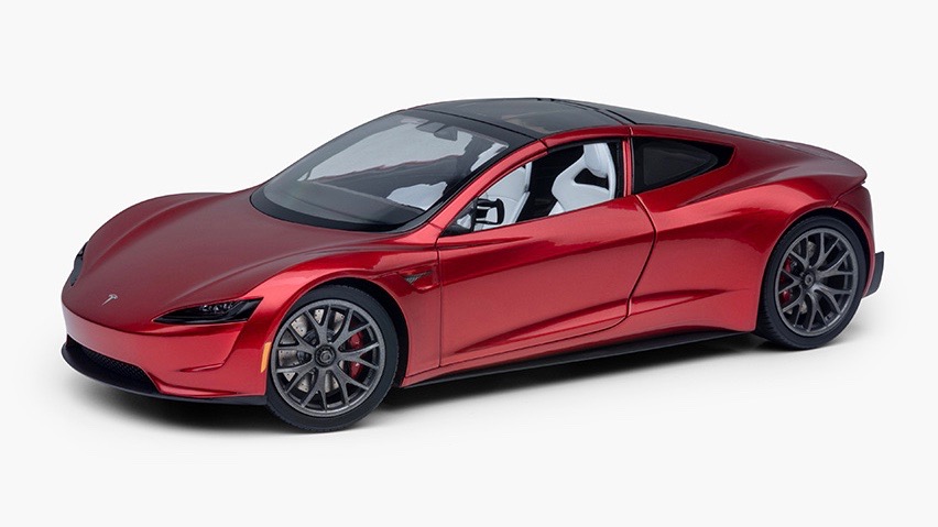 Tesla Roadster maqueta escala &#8211; 1