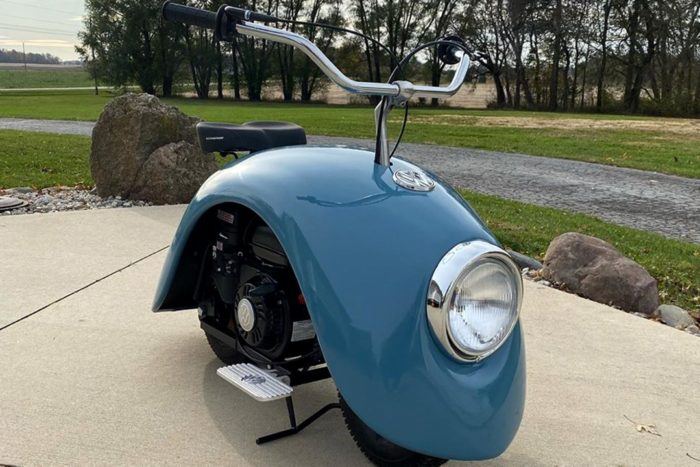 llegada esfuerzo Recogiendo hojas Volkspod, la minimoto hecha con aletas de Volkswagen Beetle