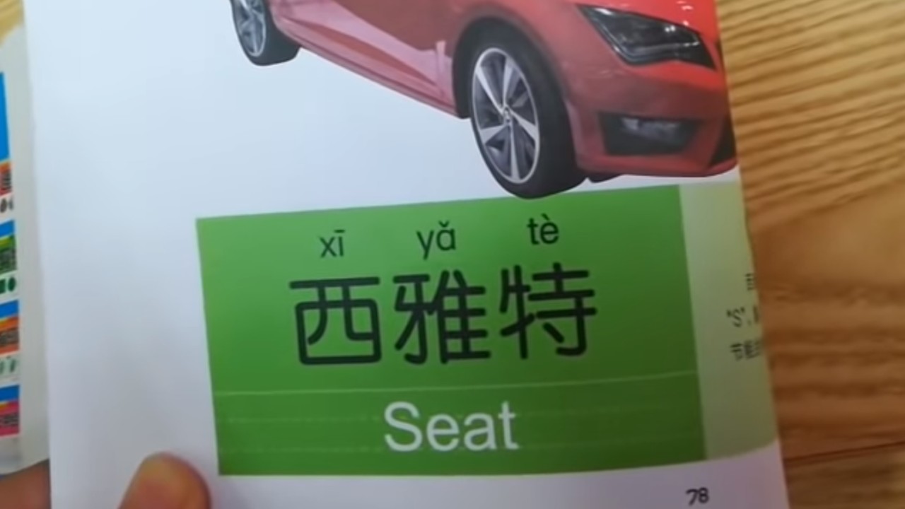Marcas coches en chino