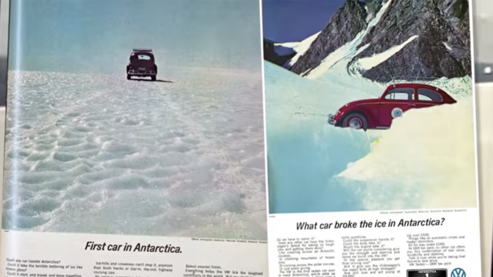 Publicidad Volkswagen Beetle Antártida