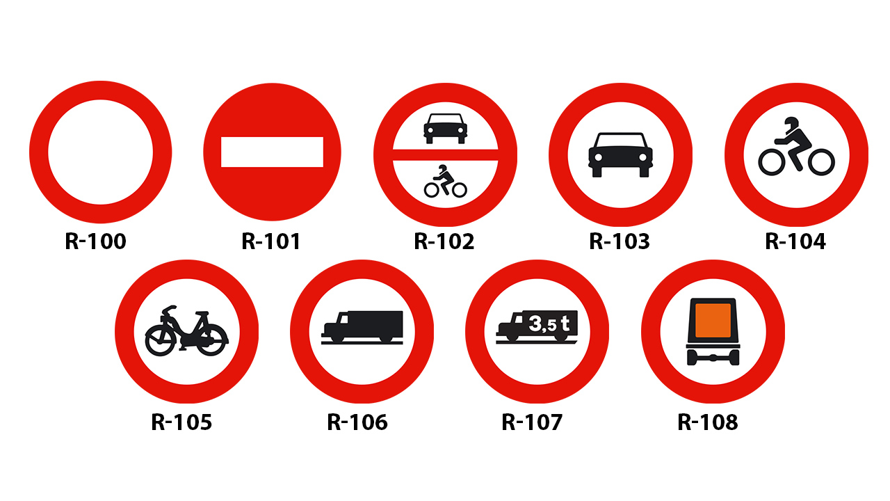 Señales De Prohibición: Así Son Las Más Severas De Las Señales De Tráfico