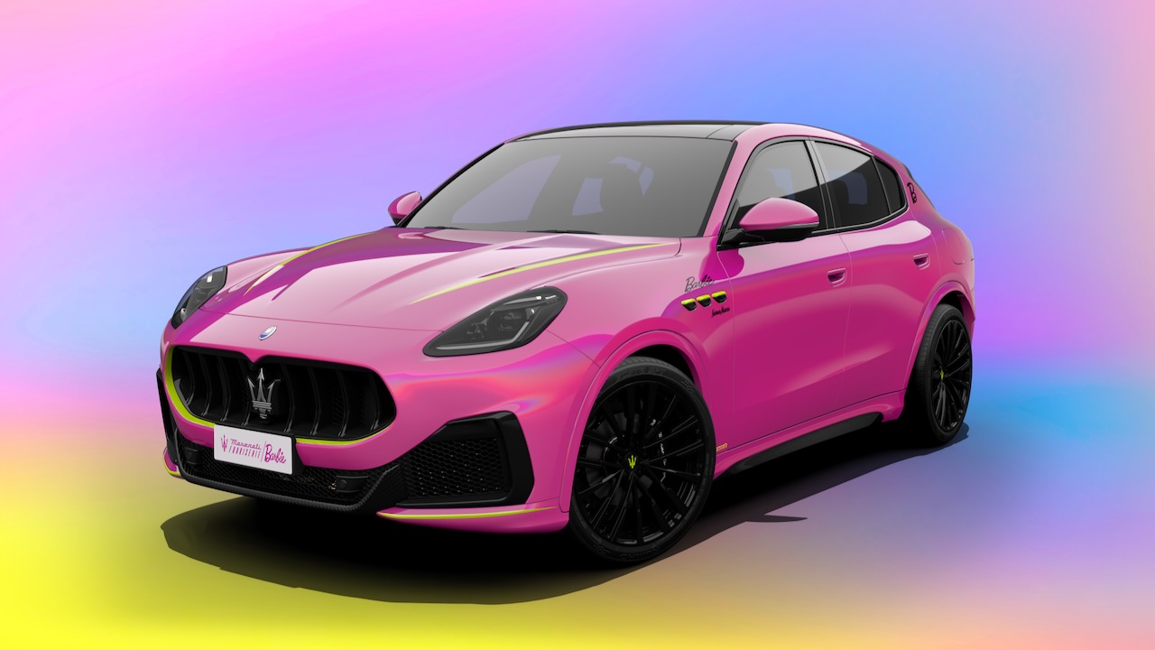 Barbie Goes Suv With A Maserati Grecale (Pink, Yes)