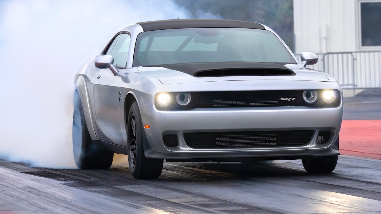 The quickest, fastest and most powerful muscle car in the world — the 1,025 horsepower 2023 Dodge Challenger SRT Demon 170.