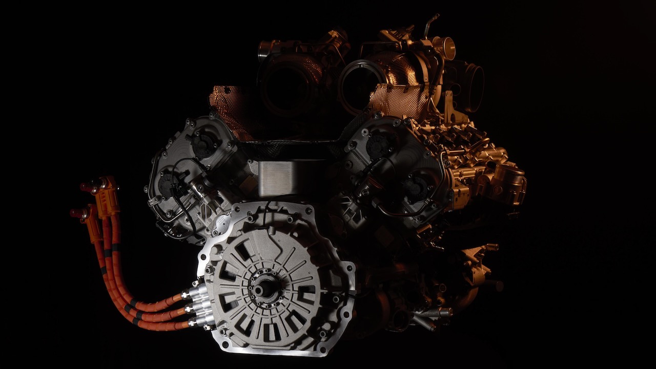 Un vistazo al V8 biturbo híbrido que dará vida al próximo Lamborghini Temerario