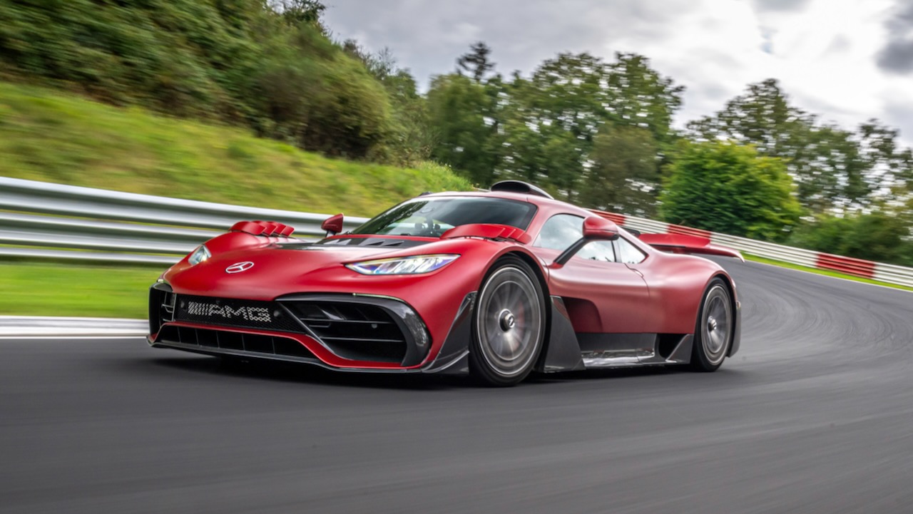 6:29.090 min: Mercedes-AMG ONE bricht eigenen Rundenrekord auf der Nürburgring-Nordschleife6:29.090 min: Mercedes-AMG ONE breaks its own lap record on the Nürburgring-Nordschleife